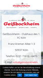 Mobile Screenshot of geissbockheim-fckoeln.de