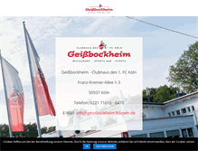 Tablet Screenshot of geissbockheim-fckoeln.de